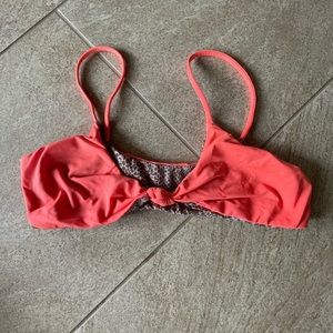 Acacia Swimwear Small Pauwela Top in Neon Melon